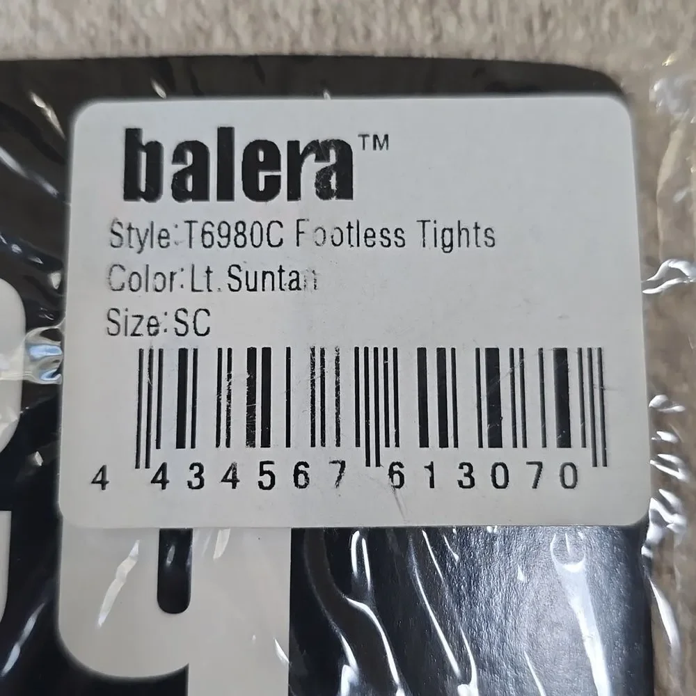 BALERA Dancewear Footless Ballet Tights LT Suntan